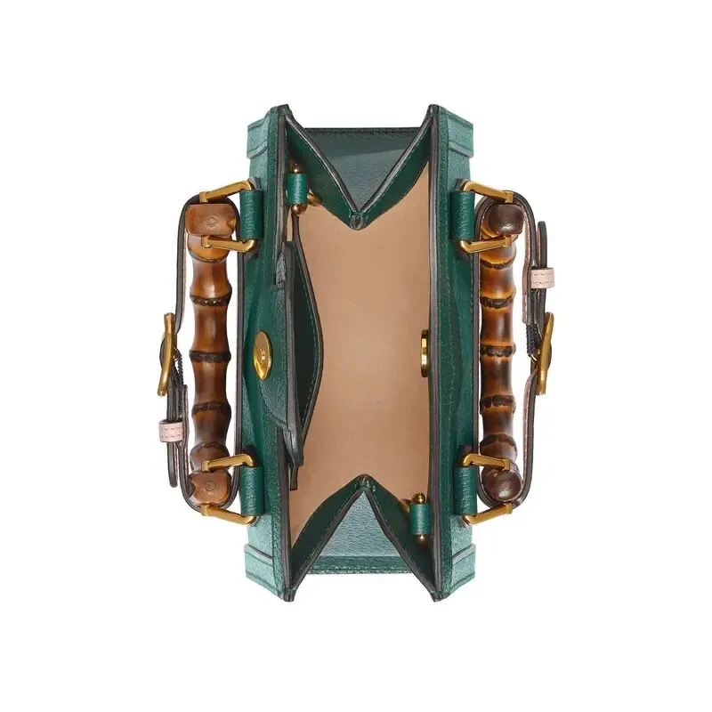 Women’s Genuine Leather Shoulder Handbag with Bamboo Handle – Large Capacity Tote with Magnetic Closure - Image 8