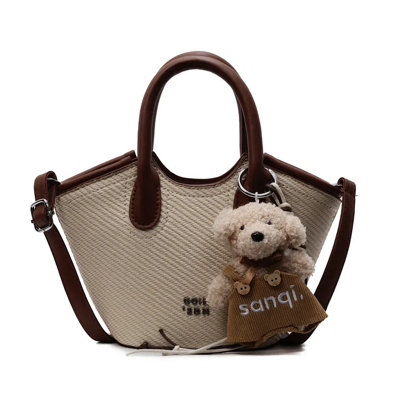 2025S Urban Chic Women's Crossbody – Color-Block Shoulder & Handheld Bag for Spring/Summer