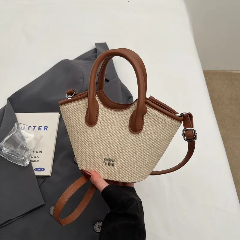 2025S Urban Chic Women's Crossbody – Color-Block Shoulder & Handheld Bag for Spring/Summer - Image 4