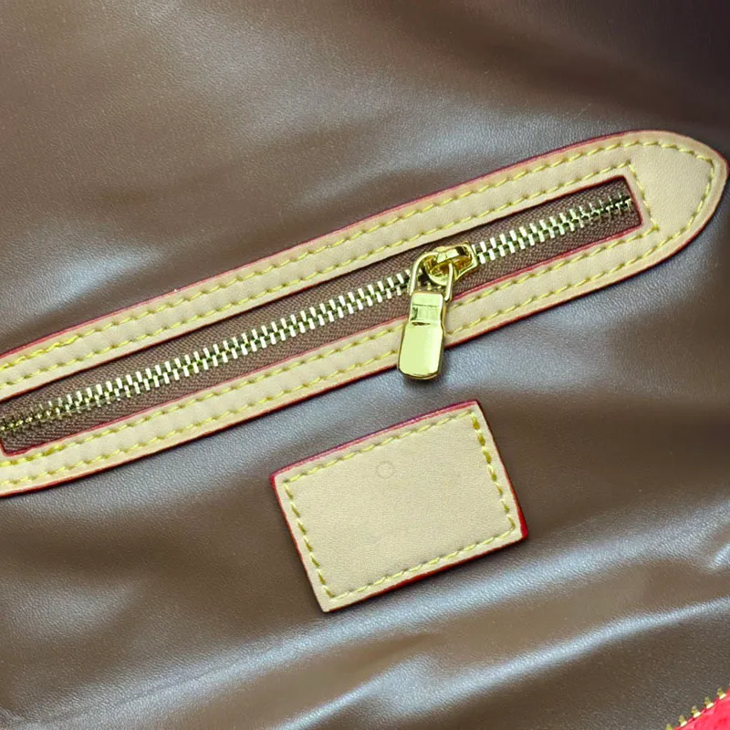 Pillow Tote Designer Bag – Genuine Cowhide Leather Fashion Handbag with Letter Print, Zipper Closure & Adjustable Straps - Image 8