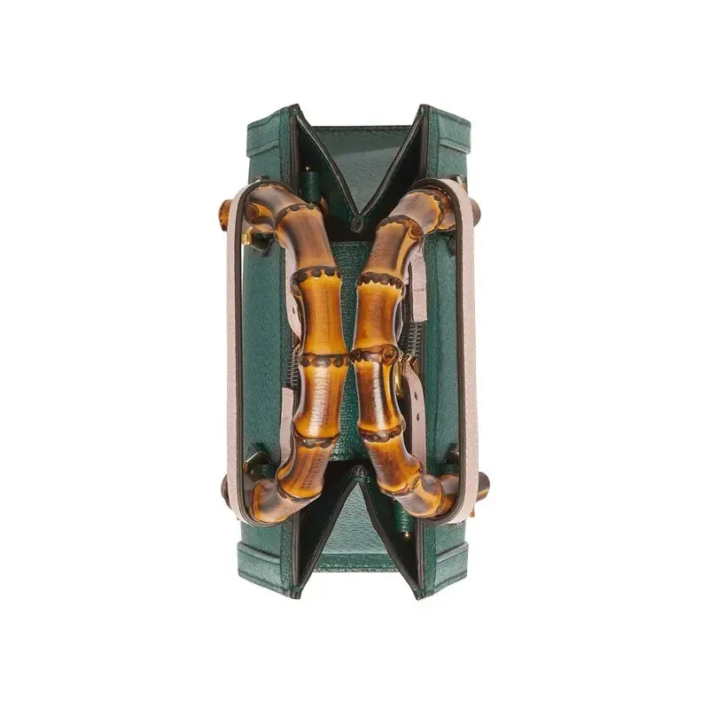 Women’s Genuine Leather Shoulder Handbag with Bamboo Handle – Large Capacity Tote with Magnetic Closure - Image 7