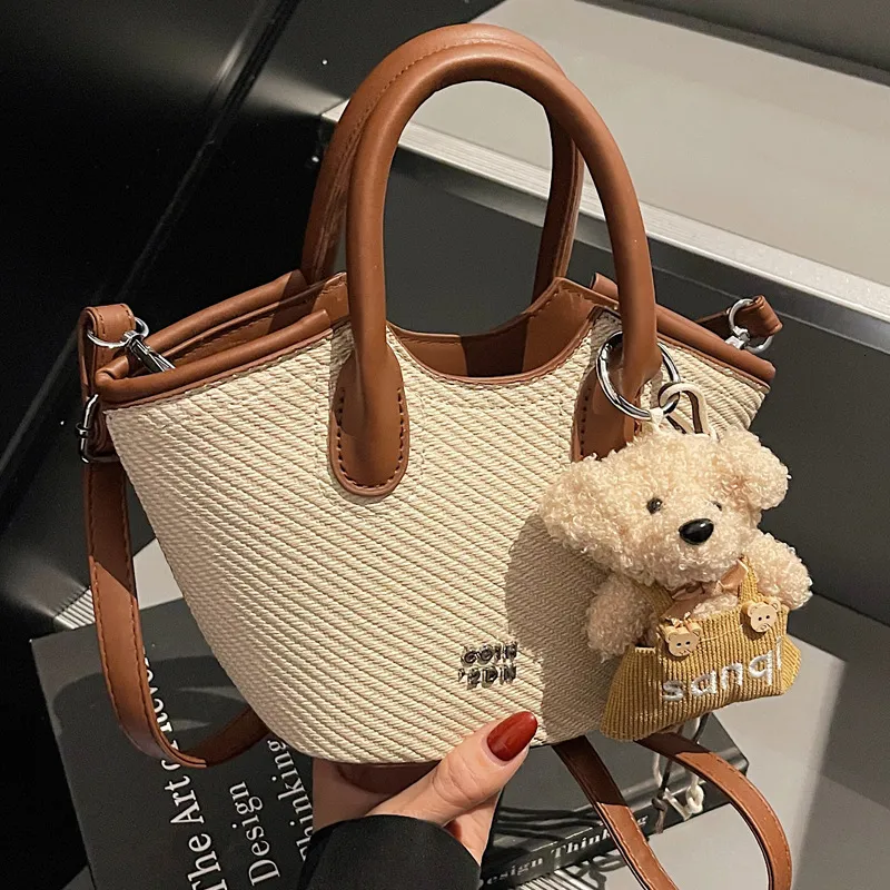 2025S Urban Chic Women's Crossbody – Color-Block Shoulder & Handheld Bag for Spring/Summer - Image 3