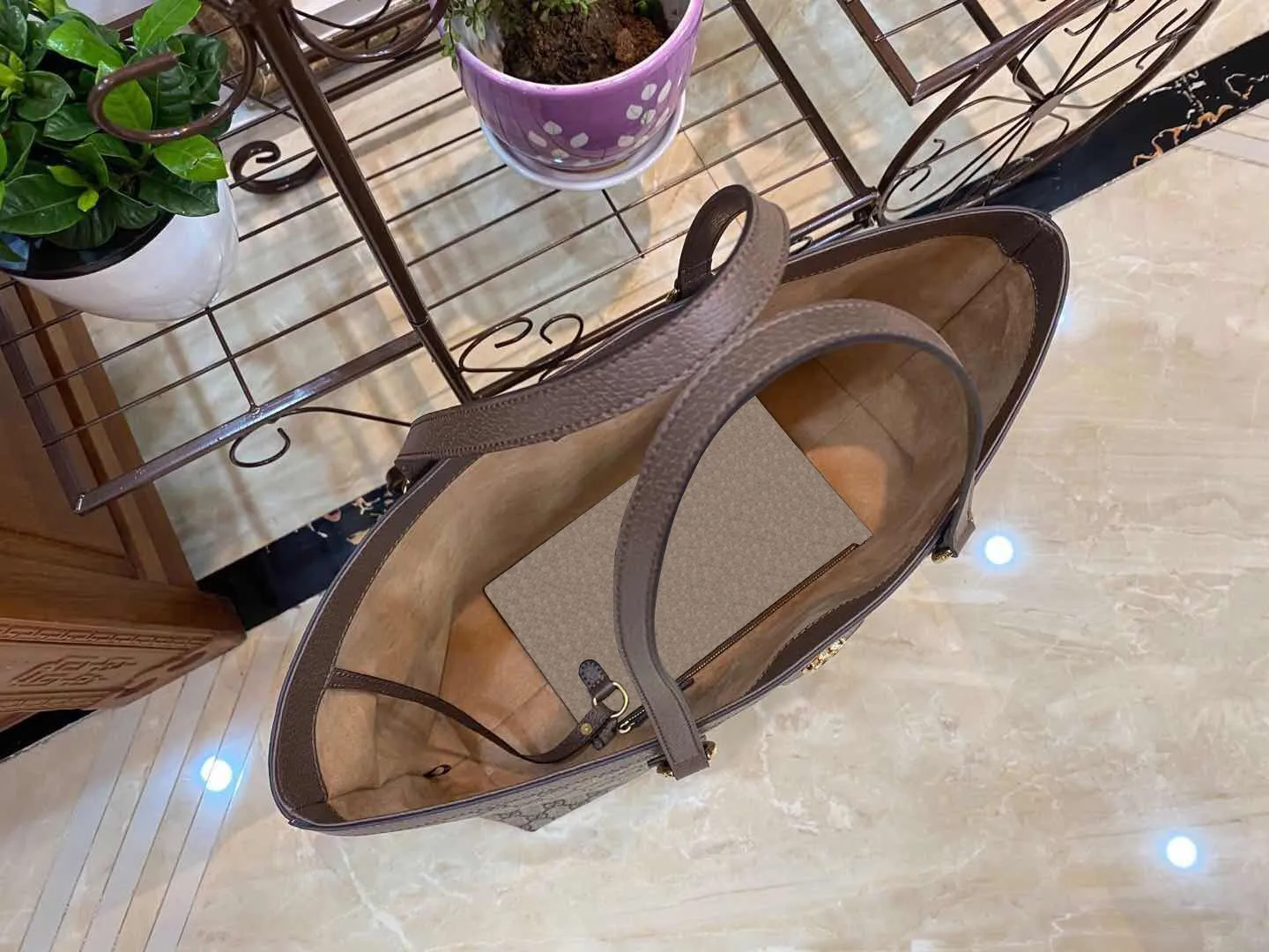 Retro Designer Composite Tote Bag for Women – Luxury Leather Shoulder & Crossbody Handbag with Classic Pattern - Image 4