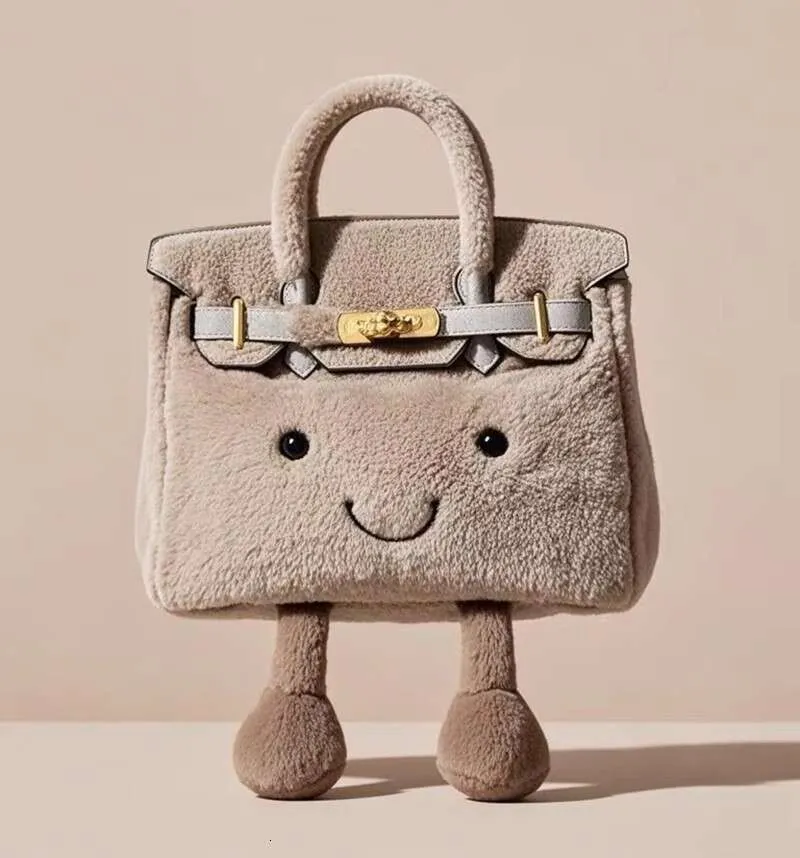 Hot-Selling Cute Plush Storage Tote – Large Capacity Crossbody & Shoulder Bag Gift for Women - Image 3