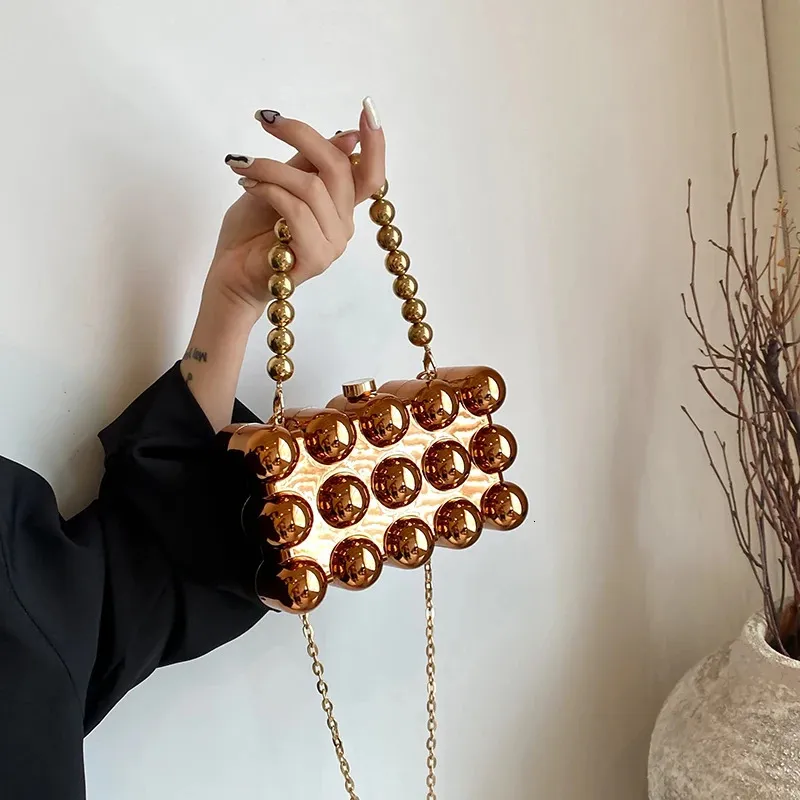 Acrylic Square Clutch Purse – Modern Crossbody Evening Bag with Detachable Strap for Weddings & Parties - Image 11