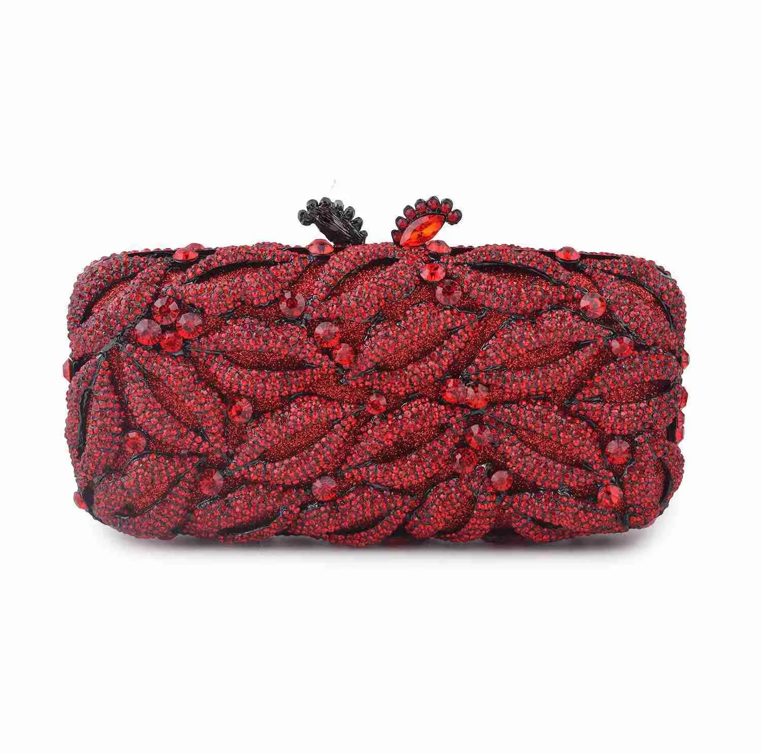 Crystal Lips Shoulder Bag – Multi-Pink Lipstick Kiss Purse for Cocktail Parties, Weddings & Birthday Glam - Image 3