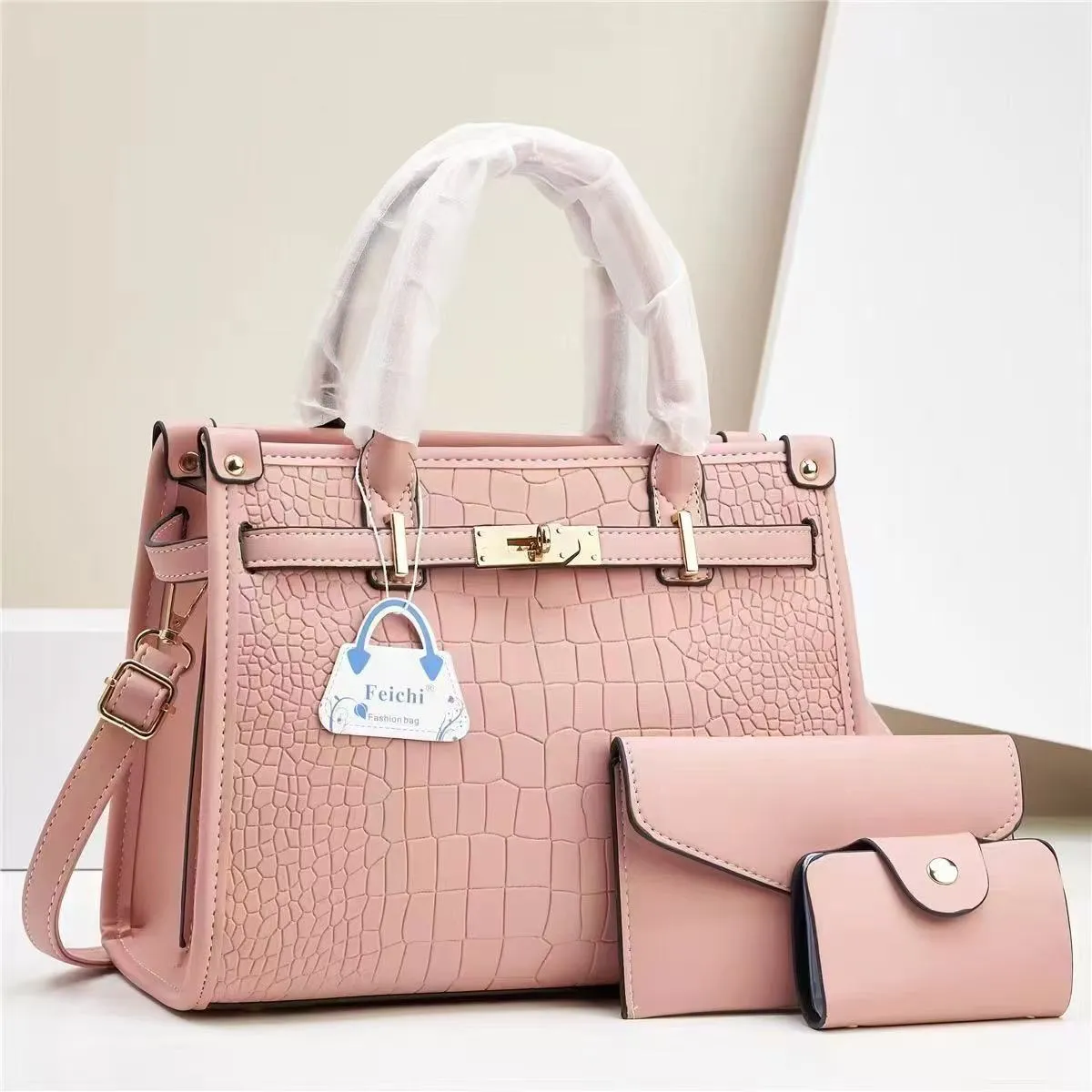 Chic Crocodile Pattern Casual Handbag for Women – Trendy Loose-Fit Shoulder Bag with Free Shipping - Image 2