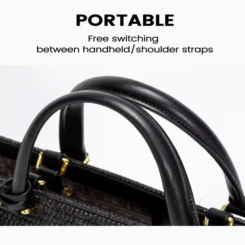 New Handmade CH-Style Designer Bucket Tote – Large Capacity Travel & Beach Bag for Women - Image 5