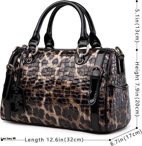 Genuine Leather Shoulder Tote Bag for Women – Large Capacity Work & Travel Purse with Zipper and Crossbody Strap - Image 6