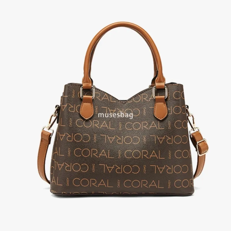 Designer Women's PU Leather Crossbody Bucket Bag – Large Capacity, Retro Style, Multi-Functional Handbag with Gold Accents - Image 7