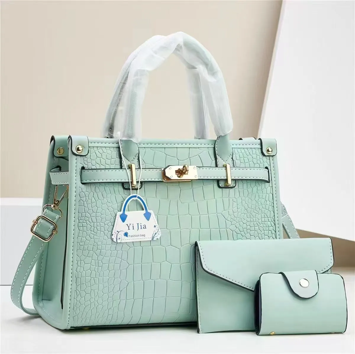 Chic Crocodile Pattern Casual Handbag for Women – Trendy Loose-Fit Shoulder Bag with Free Shipping - Image 3