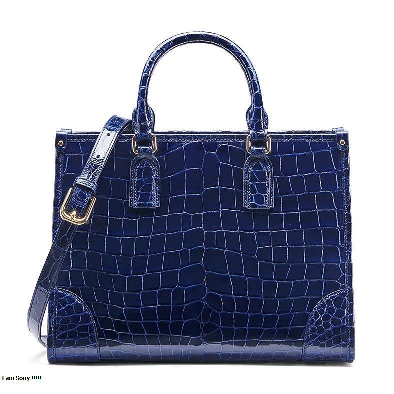 Alligator Leather Satchel – Women's Shoulder Handbag & Elegant Work Purse - Image 11