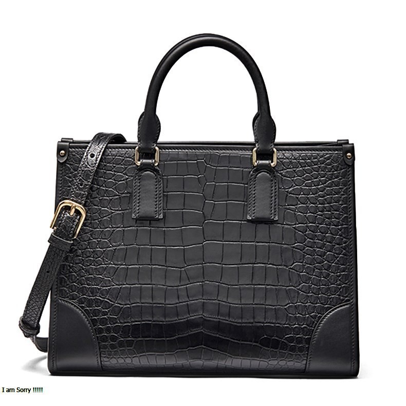 Alligator Leather Satchel – Women's Shoulder Handbag & Elegant Work Purse - Image 13