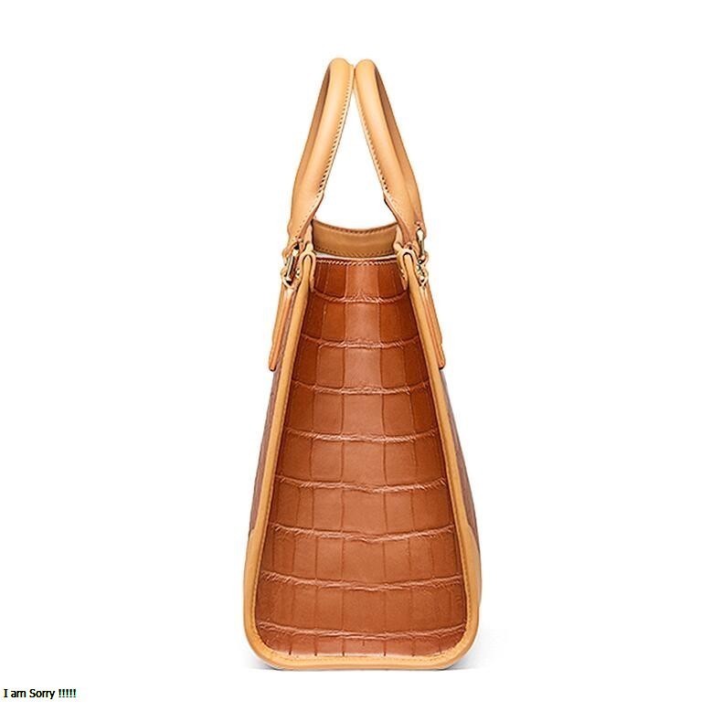 Alligator Leather Satchel – Women's Shoulder Handbag & Elegant Work Purse - Image 4