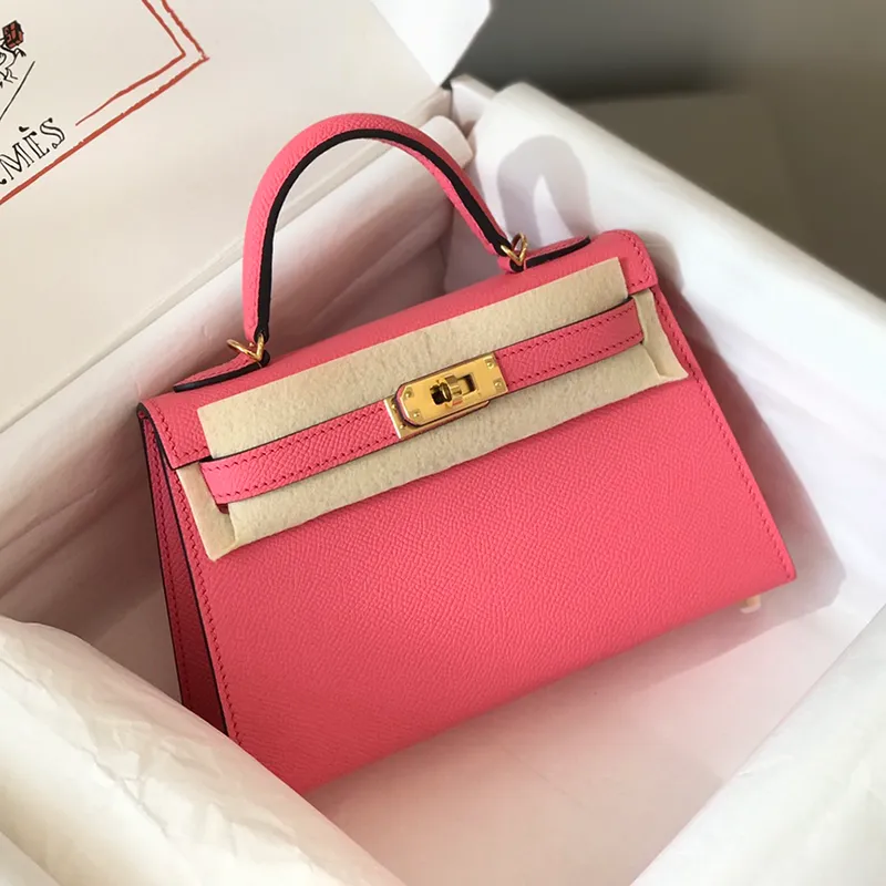 Luxury Calfskin Designer Crossbody Bag – 19cm Mirror Quality Shoulder Handbag with Box (Model H01)