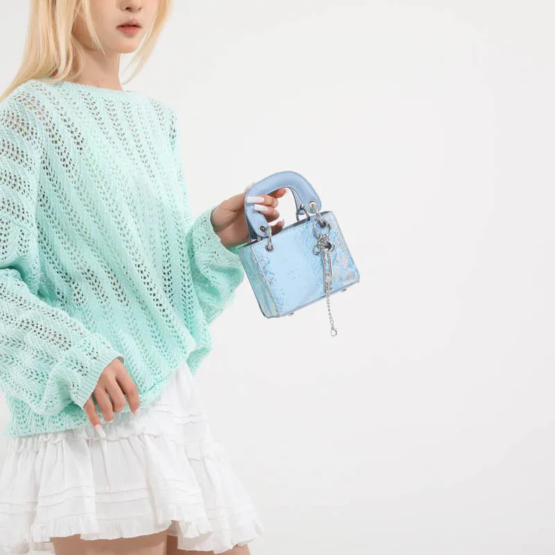 2025 Gradient Diamond Designer Handbag – Retro High-End Shopping Bag with Free Shipping - Image 5