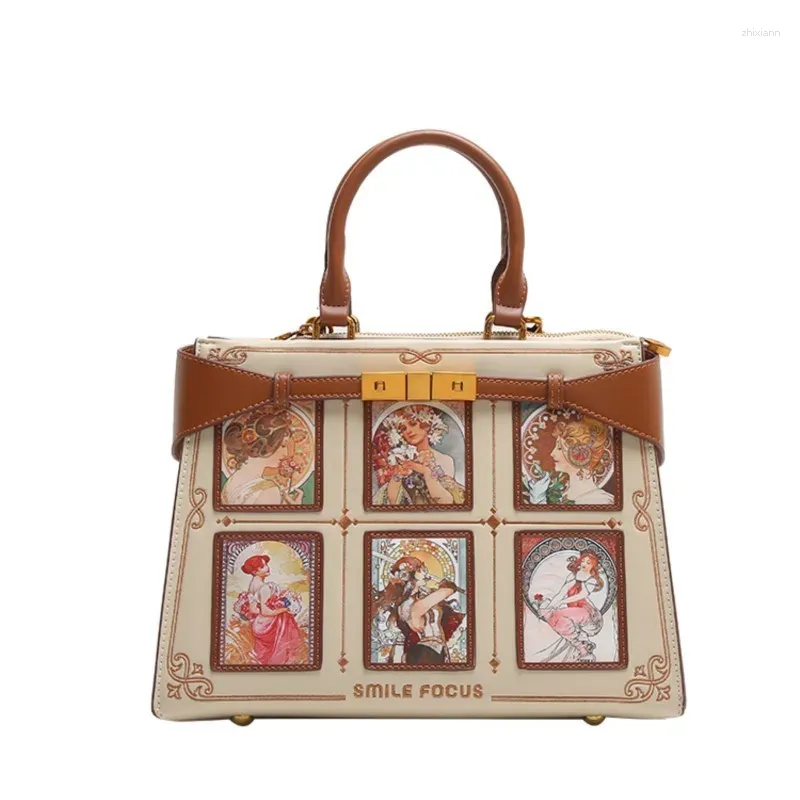 2024 Retro Color-Block Shoulder Bag – High-End Designer Style Crossbody Handbag for Women - Image 5