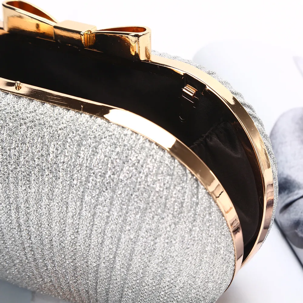 Bling Gold & Silver Sparkle Bridal Clutch – Fashion Crossbody Evening Bag for Brides & Formal Events - Image 5