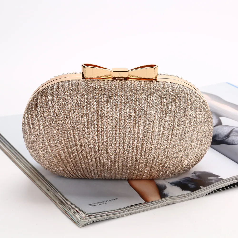 Bling Gold & Silver Sparkle Bridal Clutch – Fashion Crossbody Evening Bag for Brides & Formal Events - Image 2