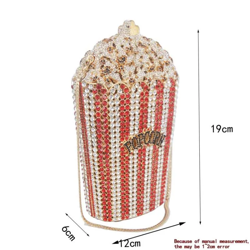 Luxury Popcorn Crystal Clutch – Shiny Designer Evening Purse for Wedding & Party Looks - Image 7
