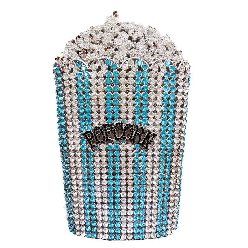 Luxury Popcorn Crystal Clutch – Shiny Designer Evening Purse for Wedding & Party Looks - Image 11